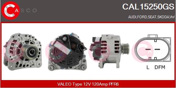 Casco CAL15250GS - Alternatore www.autoricambi360.it