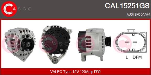 Casco CAL15251GS - Alternatore www.autoricambi360.it