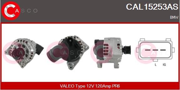Casco CAL15253AS - Alternatore www.autoricambi360.it