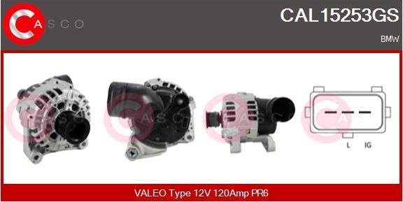 Casco CAL15253GS - Alternatore www.autoricambi360.it