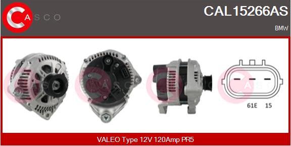 Casco CAL15266AS - Alternatore www.autoricambi360.it