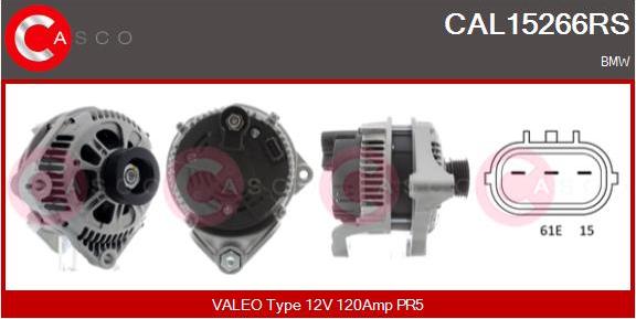 Casco CAL15266RS - Alternatore www.autoricambi360.it