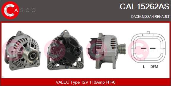 Casco CAL15262AS - Alternatore www.autoricambi360.it