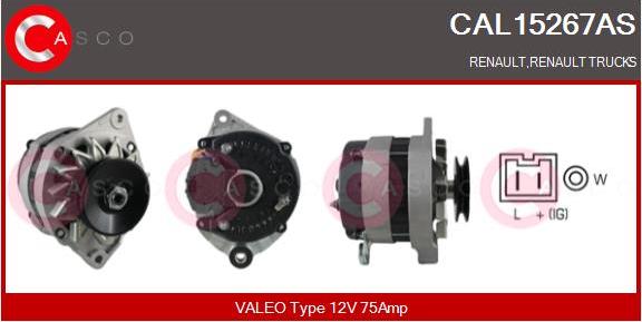 Casco CAL15267AS - Alternatore www.autoricambi360.it