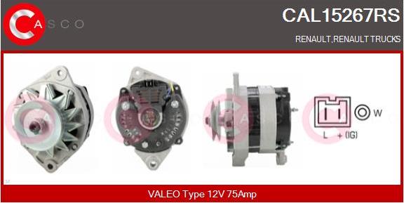 Casco CAL15267RS - Alternatore www.autoricambi360.it