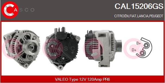 Casco CAL15206GS - Alternatore www.autoricambi360.it
