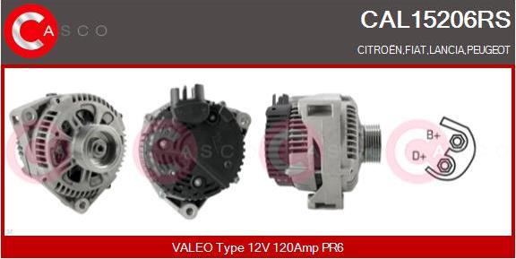Casco CAL15206RS - Alternatore www.autoricambi360.it