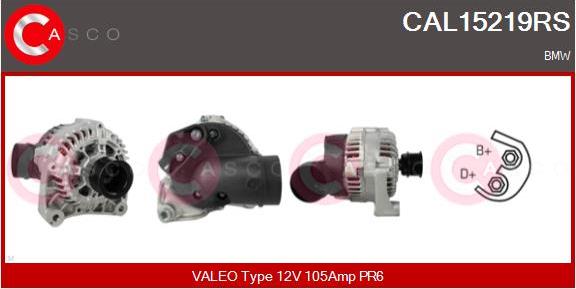 Casco CAL15219RS - Alternatore www.autoricambi360.it