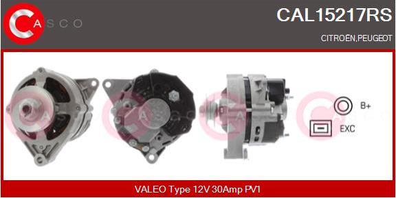 Casco CAL15217RS - Alternatore www.autoricambi360.it
