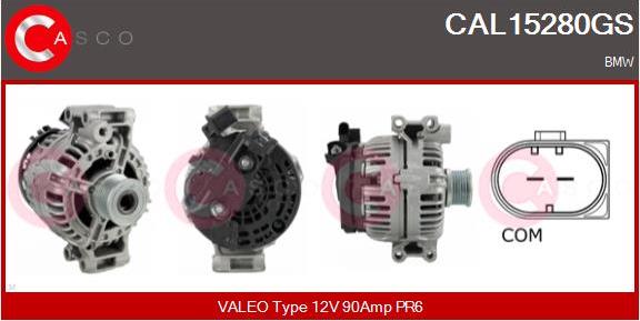 Casco CAL15280GS - Alternatore www.autoricambi360.it
