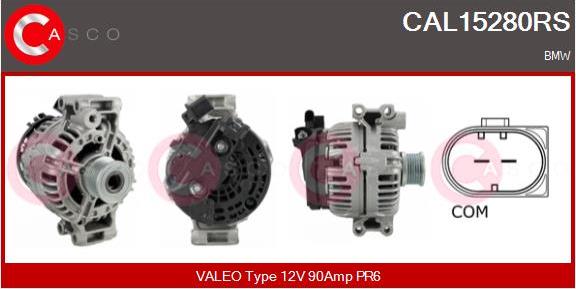 Casco CAL15280RS - Alternatore www.autoricambi360.it