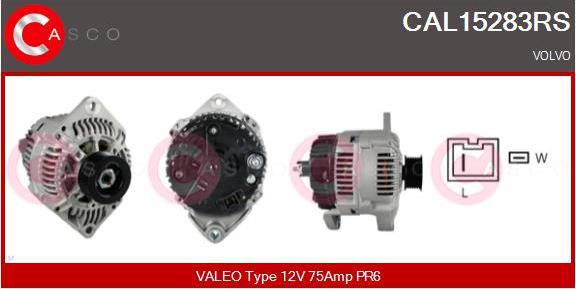 Casco CAL15283RS - Alternatore www.autoricambi360.it
