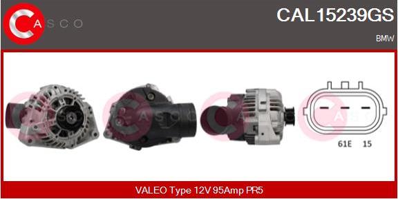 Casco CAL15239GS - Alternatore www.autoricambi360.it