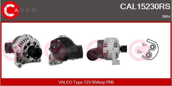 Casco CAL15230RS - Alternatore www.autoricambi360.it