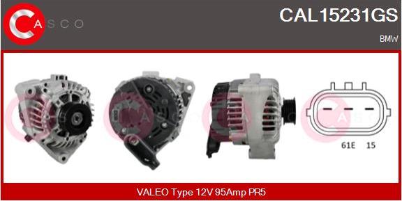 Casco CAL15231GS - Alternatore www.autoricambi360.it