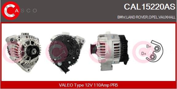 Casco CAL15220AS - Alternatore www.autoricambi360.it
