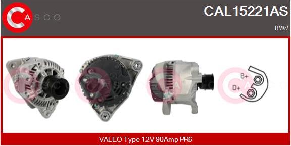 Casco CAL15221AS - Alternatore www.autoricambi360.it