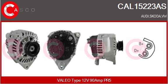Casco CAL15223AS - Alternatore www.autoricambi360.it