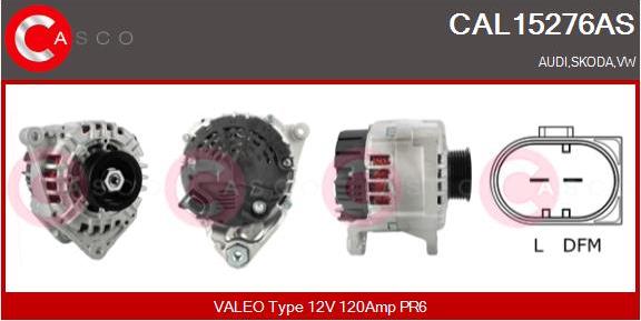 Casco CAL15276AS - Alternatore www.autoricambi360.it