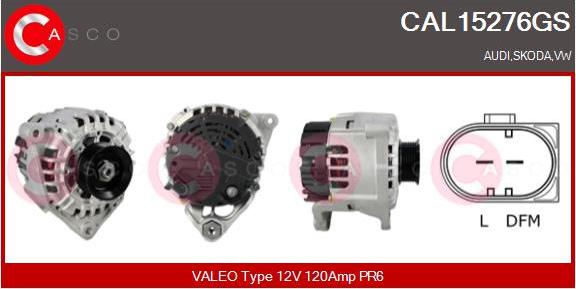 Casco CAL15276GS - Alternatore www.autoricambi360.it