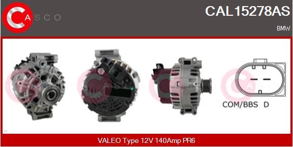 Casco CAL15278AS - Alternatore www.autoricambi360.it