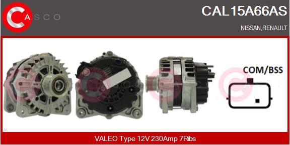 Casco CAL15A66AS - Alternatore www.autoricambi360.it