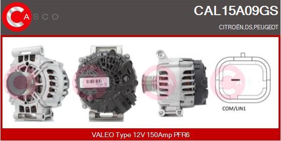 Casco CAL15A09GS - Alternatore www.autoricambi360.it