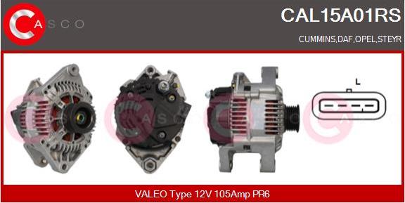 Casco CAL15A01RS - Alternatore www.autoricambi360.it