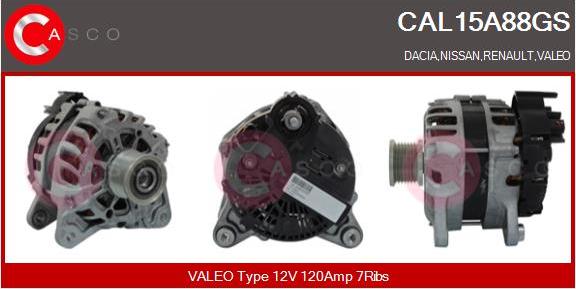 Casco CAL15A88GS - Alternatore www.autoricambi360.it