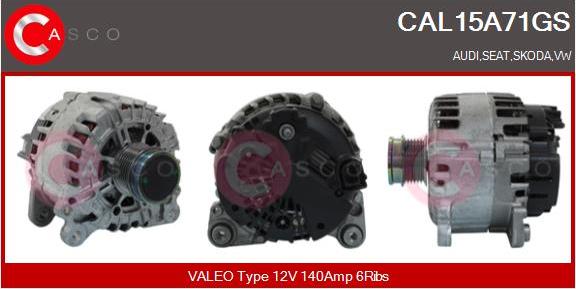 Casco CAL15A71GS - Alternatore www.autoricambi360.it