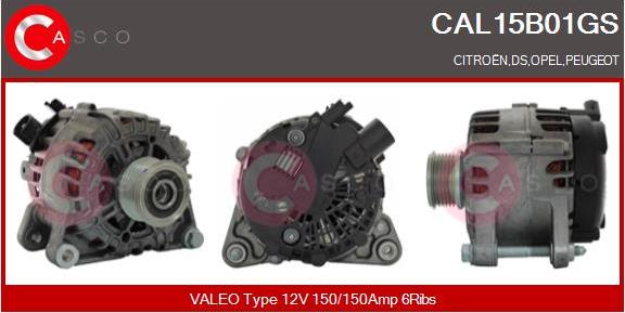 Casco CAL15B01GS - Alternatore www.autoricambi360.it