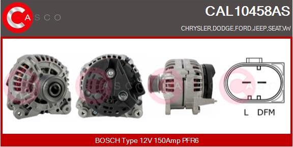 Casco CAL10458AS - Alternatore www.autoricambi360.it