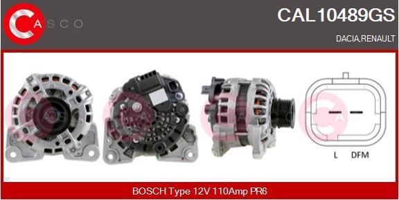 Casco CAL10489GS - Alternatore www.autoricambi360.it