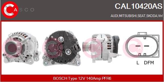 Casco CAL10420AS - Alternatore www.autoricambi360.it