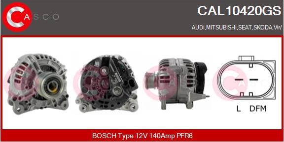 Casco CAL10420GS - Alternatore www.autoricambi360.it