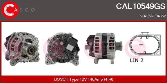 Casco CAL10549GS - Alternatore www.autoricambi360.it