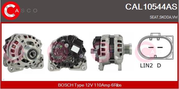 Casco CAL10544AS - Alternatore www.autoricambi360.it