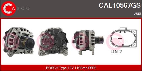 Casco CAL10567GS - Alternatore www.autoricambi360.it