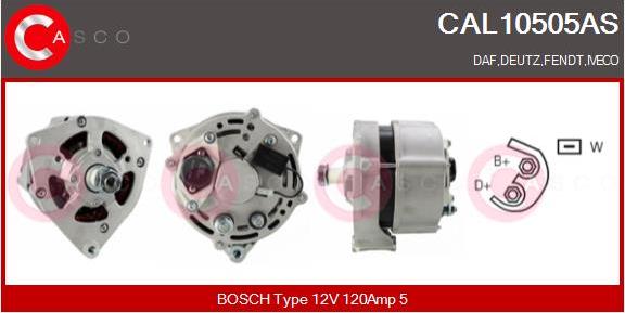 Casco CAL10505AS - Alternatore www.autoricambi360.it