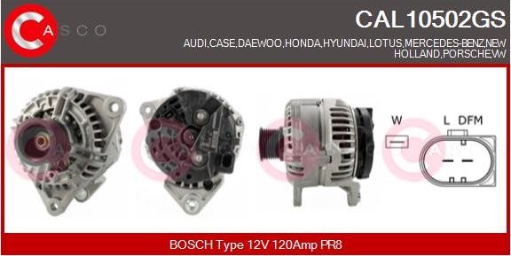 Casco CAL10502GS - Alternatore www.autoricambi360.it