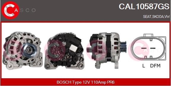 Casco CAL10587GS - Alternatore www.autoricambi360.it