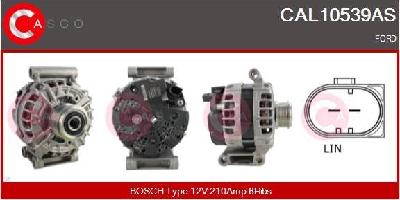 Casco CAL10539AS - Alternatore www.autoricambi360.it