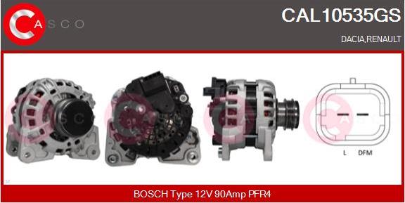Casco CAL10535GS - Alternatore www.autoricambi360.it