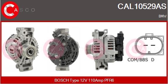 Casco CAL10529AS - Alternatore www.autoricambi360.it