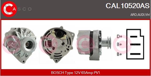 Casco CAL10520AS - Alternatore www.autoricambi360.it