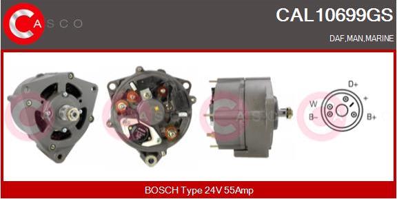 Casco CAL10699GS - Alternatore www.autoricambi360.it