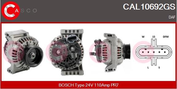 Casco CAL10692GS - Alternatore www.autoricambi360.it