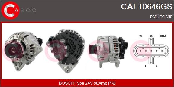 Casco CAL10646GS - Alternatore www.autoricambi360.it