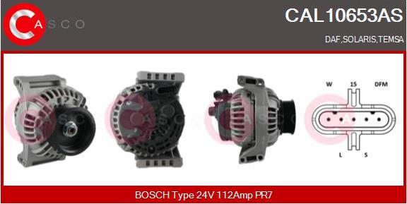 Casco CAL10653AS - Alternatore www.autoricambi360.it