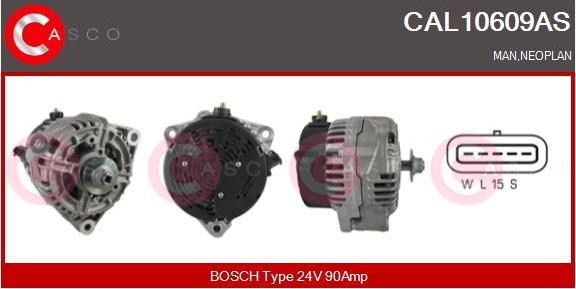 Casco CAL10609AS - Alternatore www.autoricambi360.it